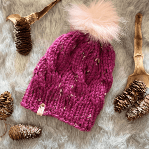 Kids Winter Hat Purple