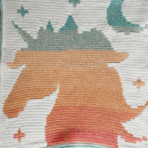 mosaic wall hanging unicorn v2