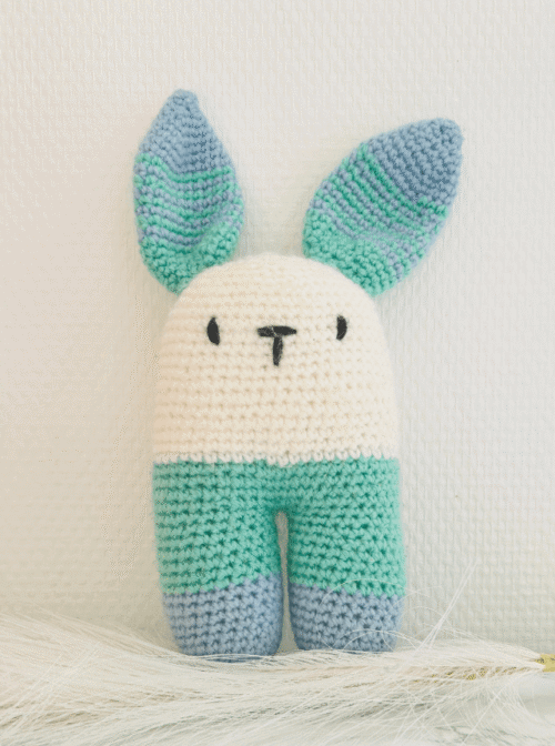 konijntje tweepoot blauw