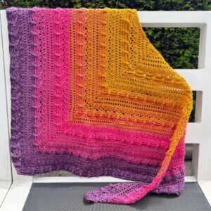 Vintage Midnight Omslagdoek patroon